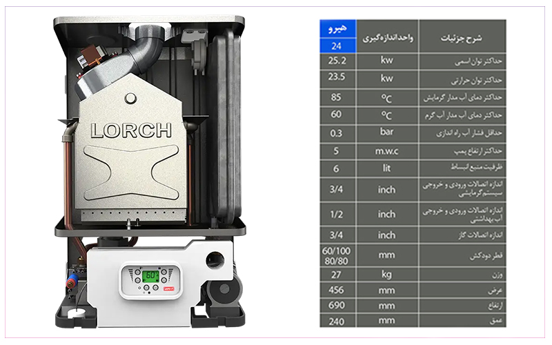 lorch wall boiler hero24000
